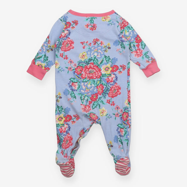 Blue Floral Sleepsuit