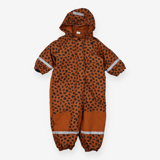 Brown leopard print snowsuit