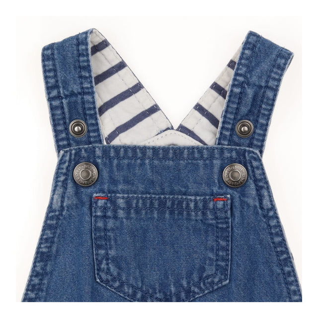 Dungaree denim shortie