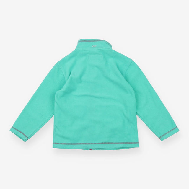 Fleece Jacket green with purple zip