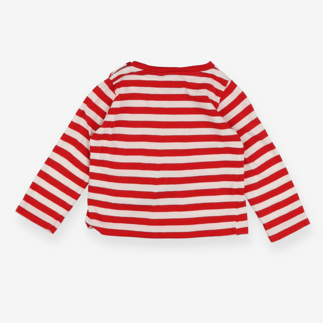 Red and white striped LS t-shirt