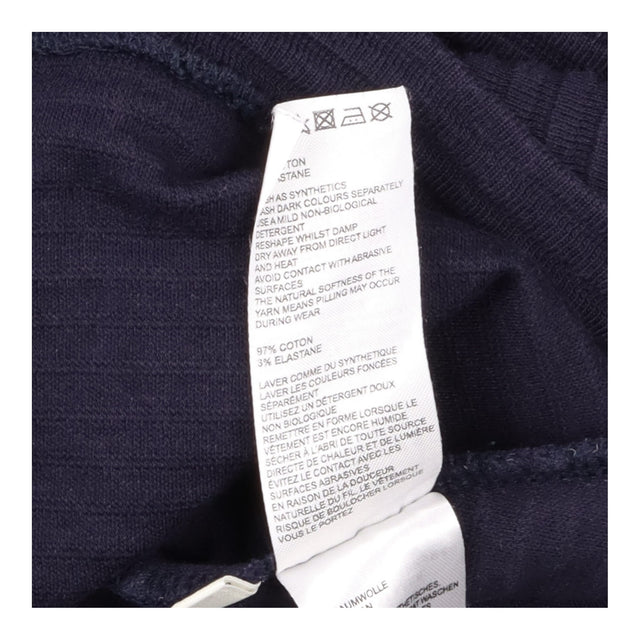 Dress Navy Ribbed Fit and Flare Short Sleeve