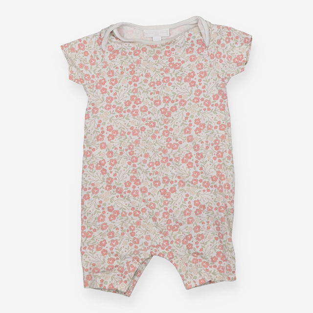 Romper white pink flowers