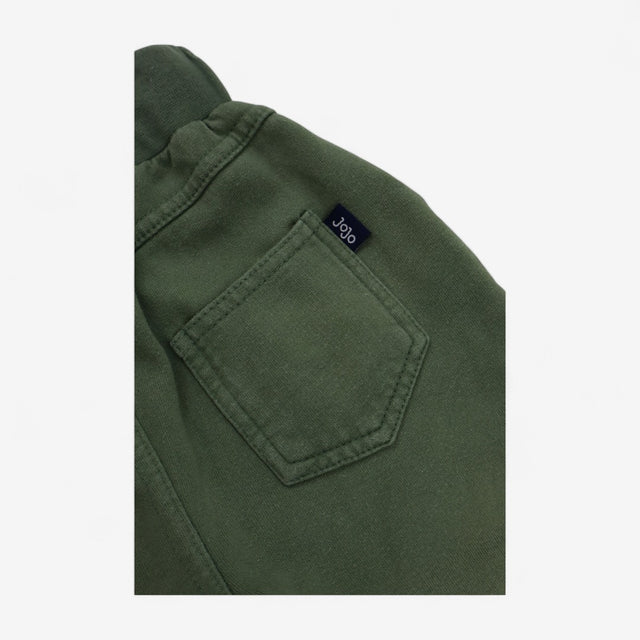 Joggers Khaki Green with Blue Drawstring