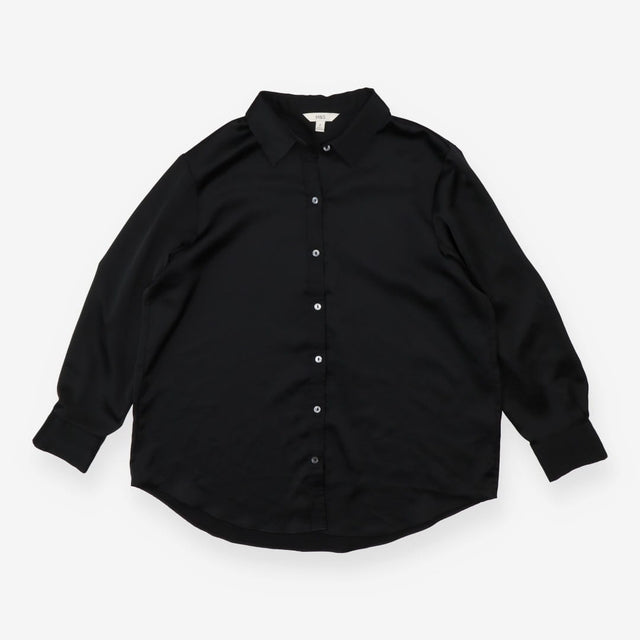 Black Satin Blouse