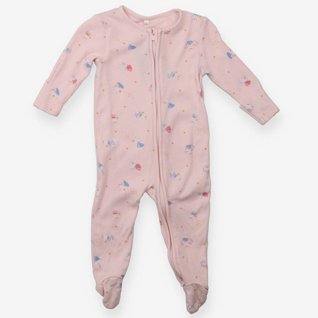 Pink fairy bunny sleepsuit