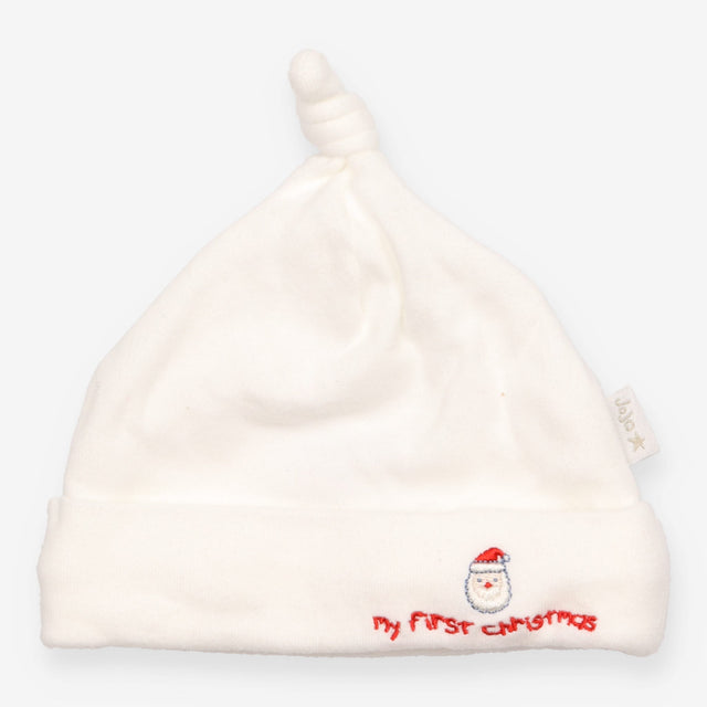 Knot hat white father christmas