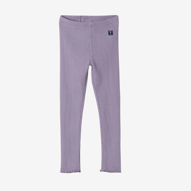 Lilac ribbed leggings
