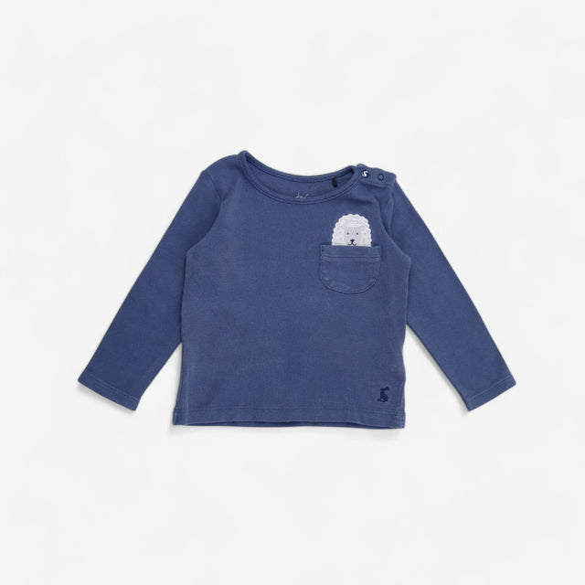 Blue Sheep in Pocket T-shirt