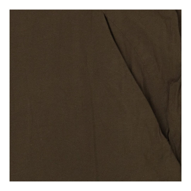 Shirt Dress Green Button‑Down Midi