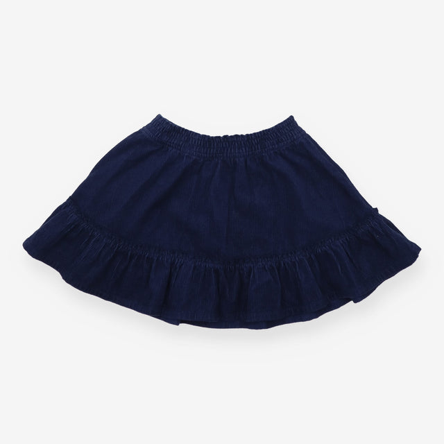 Skirt cord navy ruffle