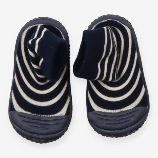 Navy Blue Ecru Cream Stripe Boys' Stripe Indoor Ou