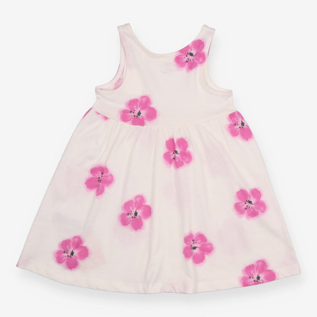 Dress sleeveless white floral