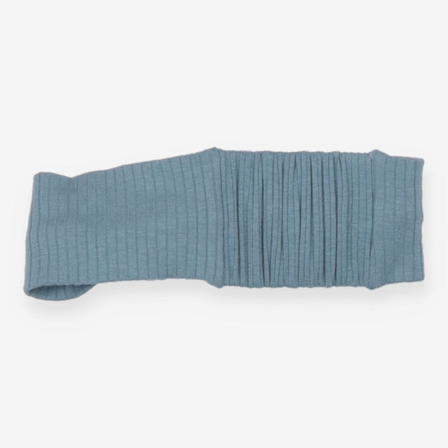 Headband blue ribbed knot