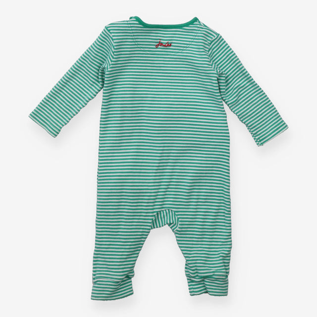 Green Striped Dachshund Sleepsuit