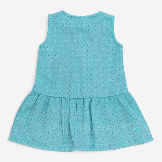 Dress Sleeveless Blue with Pockets