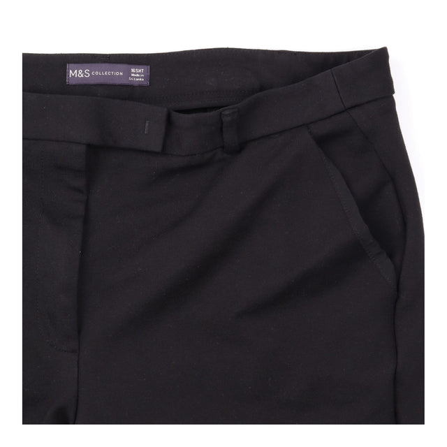 Trousers Black Slim Leg Tailored Short Length