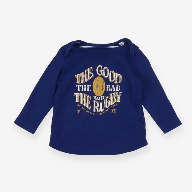 T-shirt blue 'the good the bad & the rugby'