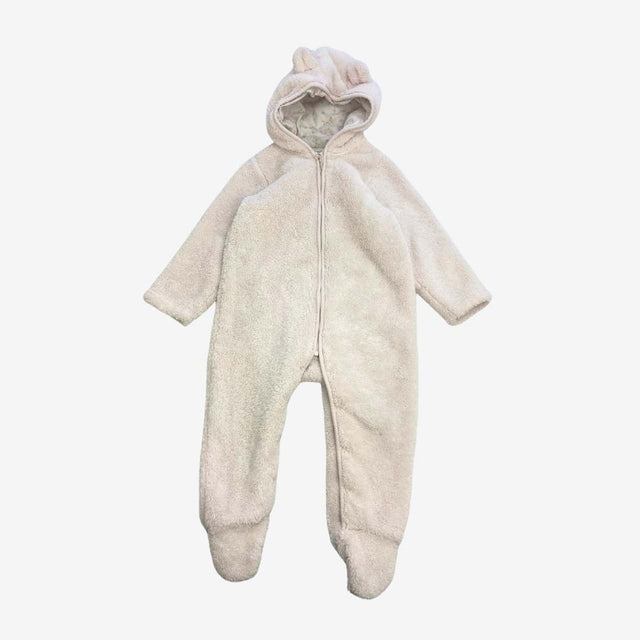 Pink Fleece Pramsuit