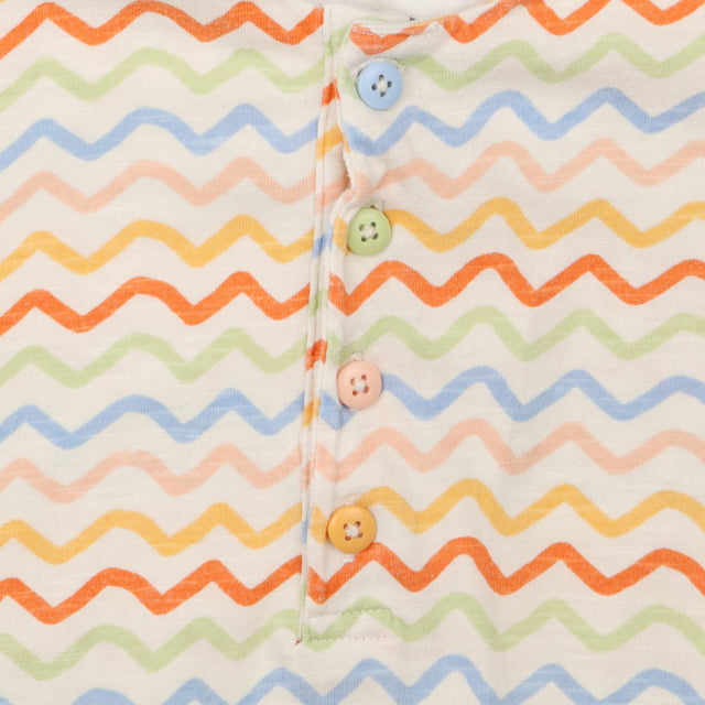 White Waves Romper