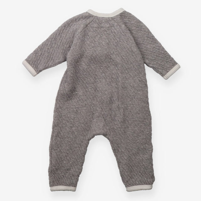 Grey Quilted Sleepsuit
