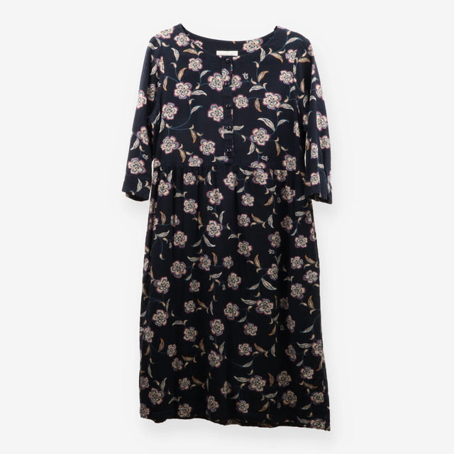 Seasalt Cornwall Marble Flower Floral Midi Dress B