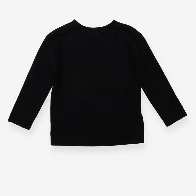 T-shirt long sleeve black with pocket