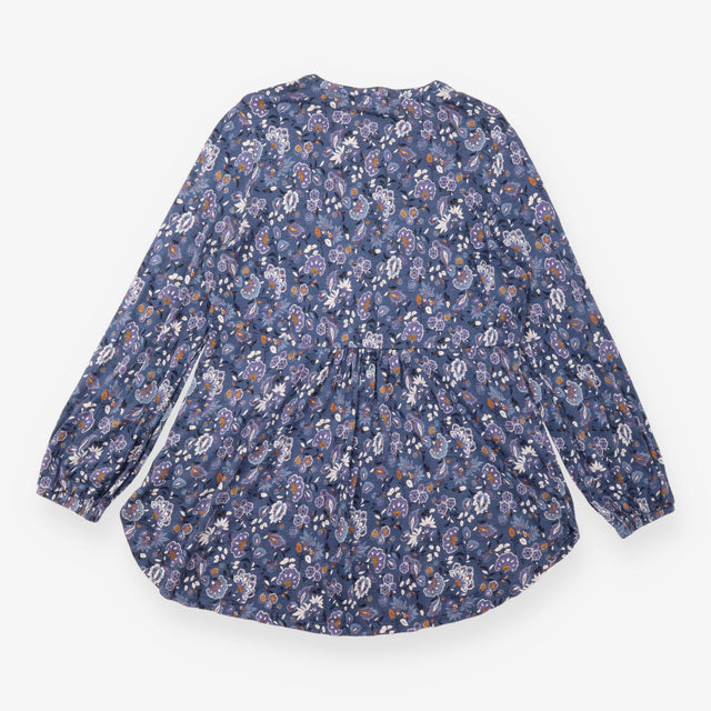 Floral Long Sleeve Cotton Modal Tunic Top