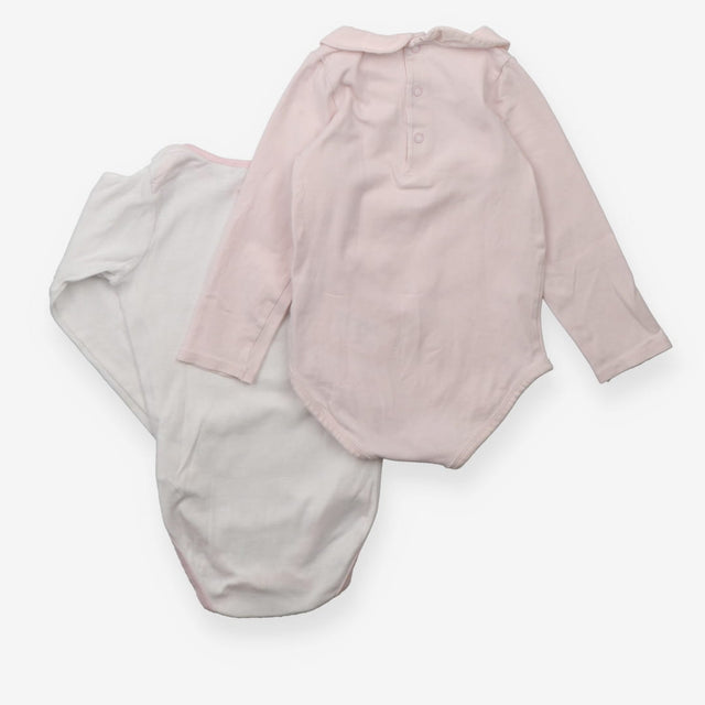 Bodysuit pink owl and hot air balloon 2pk