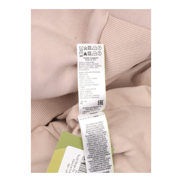 Taupe Beige Zip Front Long Sleeve Sweatshirt Jerse