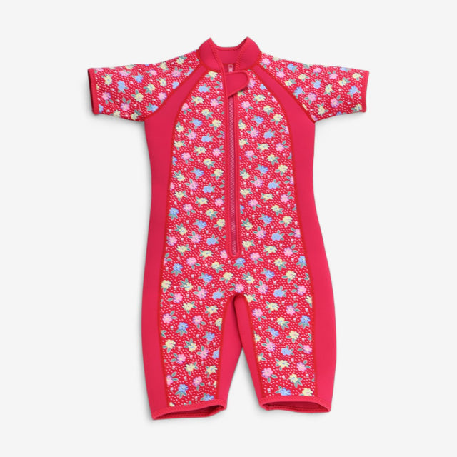 Wetsuit pink floral neoprene