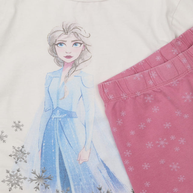 Pyjamas pink bottoms white Elsa top