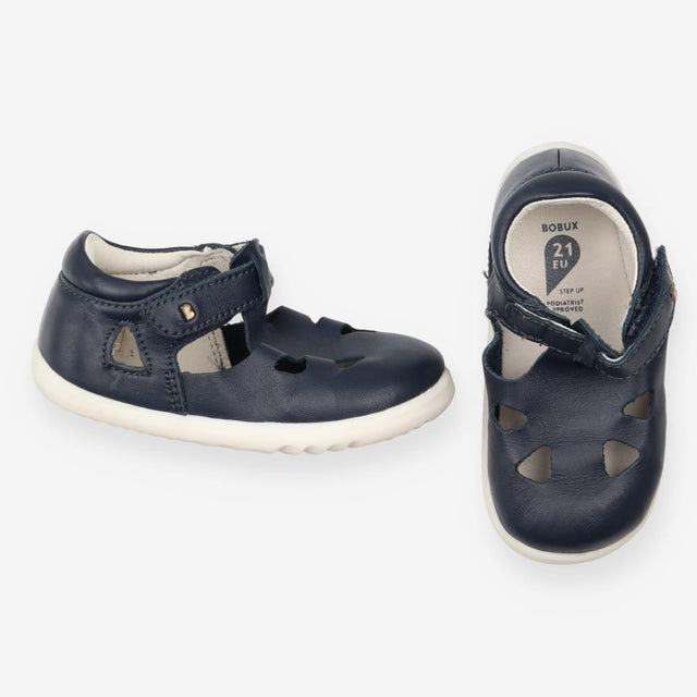 Shoes navy cut outs white sole