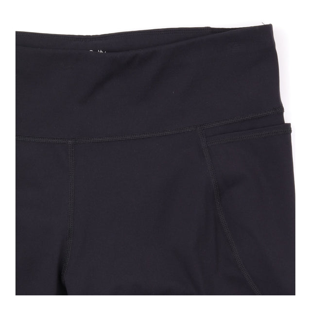 Black High Waisted Cropped Activewear Leggings