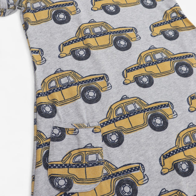 Dress grey yellow taxi