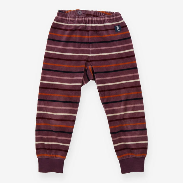 Velour Joggers Purple, Lilac, Orange and Cream Str