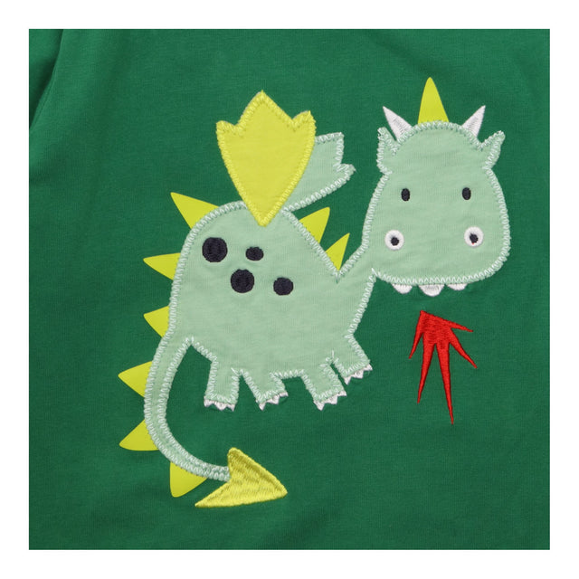 Tee LS green dragon