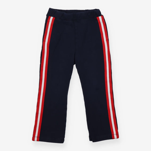 Navy Joggers with Red Stripe