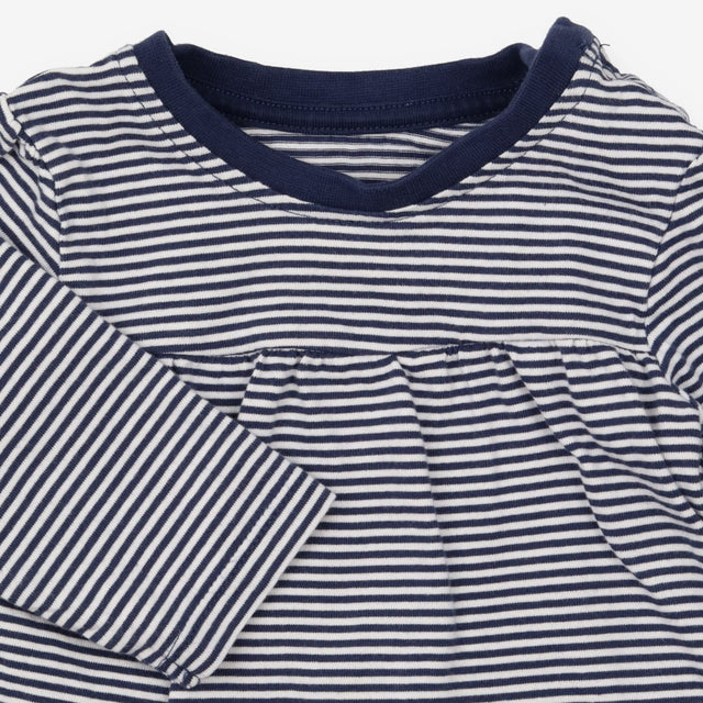 Dress jersey navy white striped