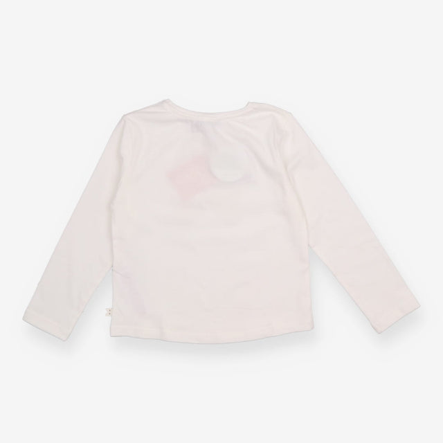 White Sequin Butterfly Long Sleeve