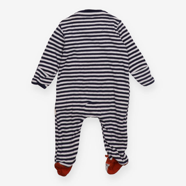 Blue Striped Fox Sleepsuit