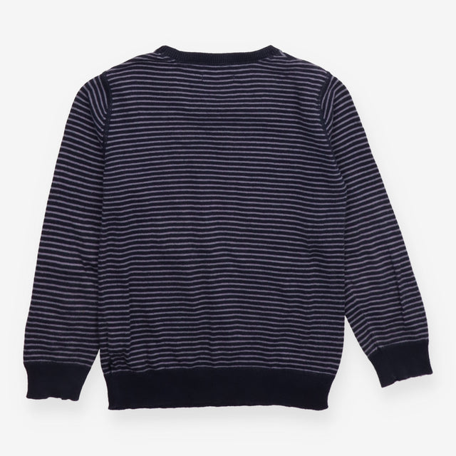 Sweater Knit Navy Stripe
