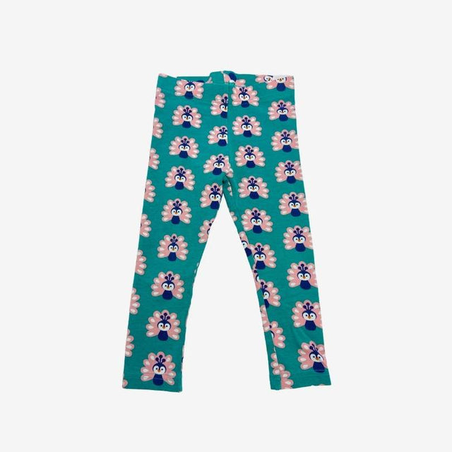 Teal peacock leggings