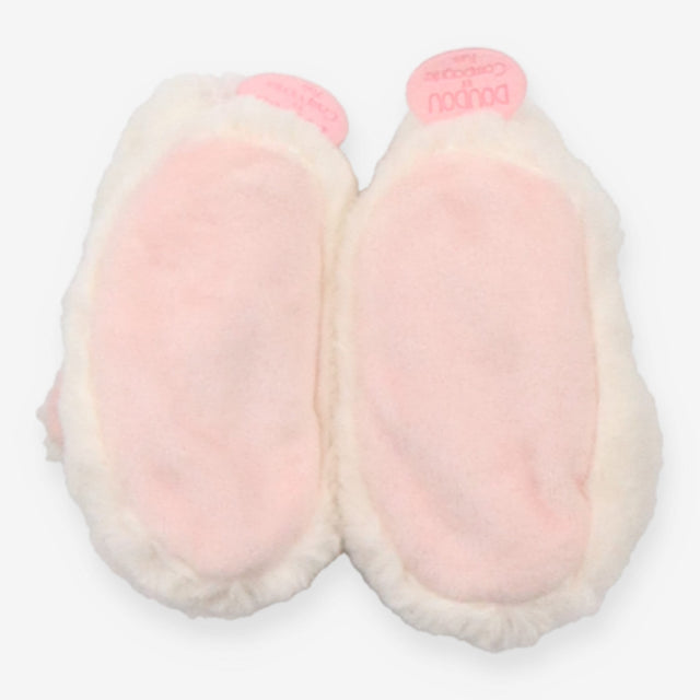 White Bunny Fluffy Slippers -Doudou