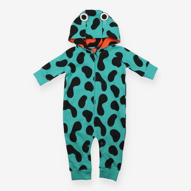 Pramsuit Teal and Black Frog