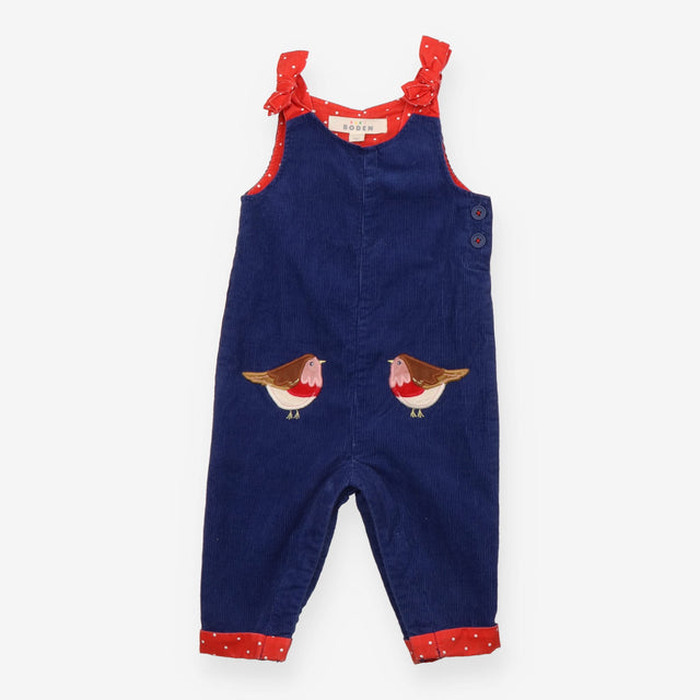 Blue Cord Robin Dungarees