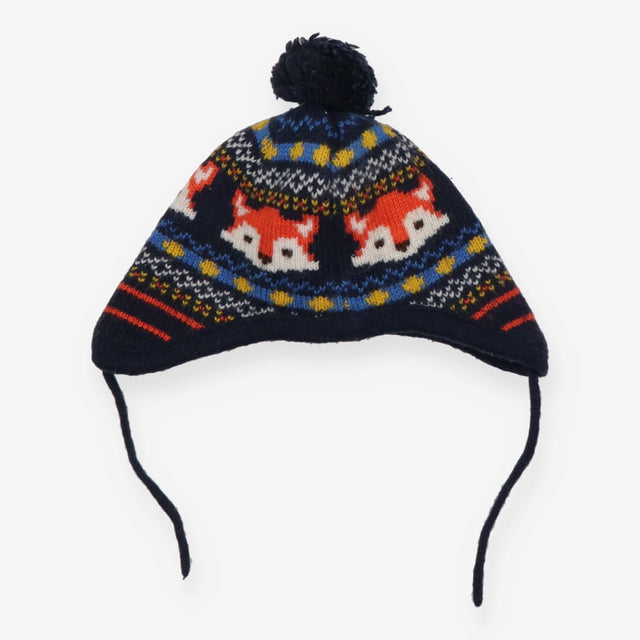 Navy Foxes Winter Hat
