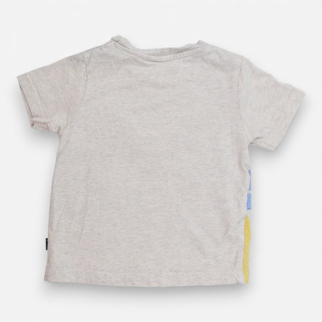 Tee Grey marl 4 diggers SS