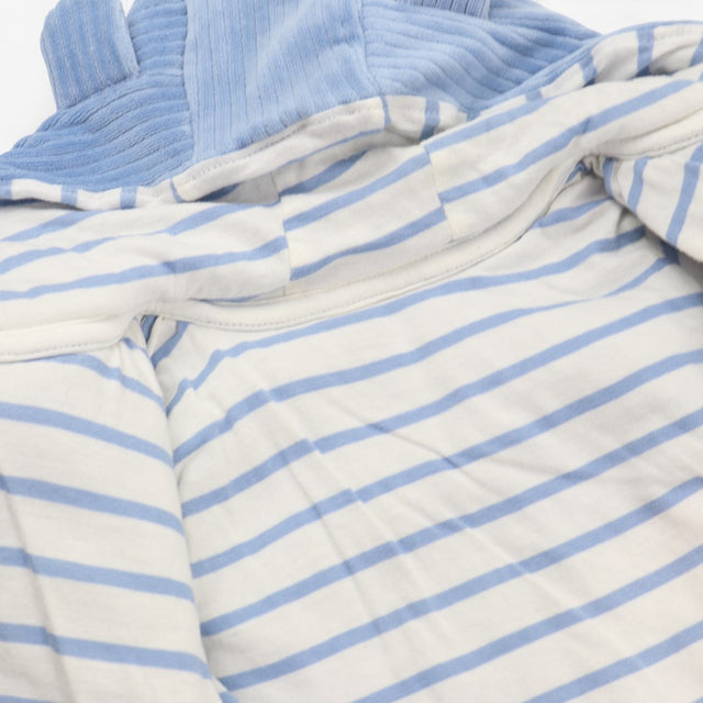 Hoodie Jumbo Cord Light Blue with Striped Lining