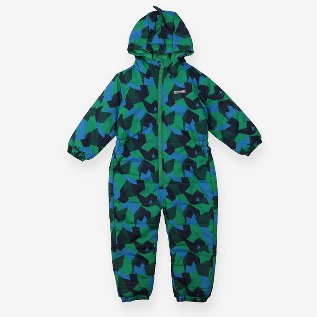 Puddlesuit Padded with Fleece Lined Hood, Green an